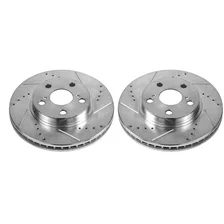 Front DRILLEDSLOTTED ROTOR PAIR image 2