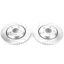 Front DRILLEDSLOTTED ROTOR PAIR image 2