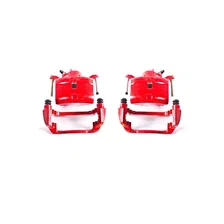 Front RED CALIPER PAIR W/BRKT for Honda image 2