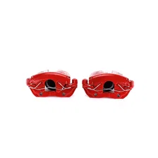 Front RED CALIPER PAIR W/BRKT for Ford image 2