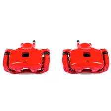 Front RED CALIPER PAIR W/BRKT image 2