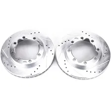 Front DRILLEDSLOTTED ROTOR PAIR image 2