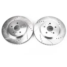 Front DRILLEDSLOTTED ROTOR PAIR image 2