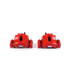 Front RED CALIPER PAIR W/BRKT image 2