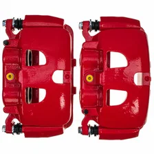 Front RED CALIPER PAIR W/BRKT for Ford image 4