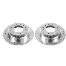 Rear DRILLEDSLOTTED ROTOR PAIR image 2