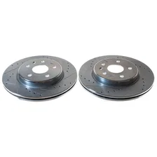 Rear DRILLEDSLOTTED ROTOR PAIR image 2