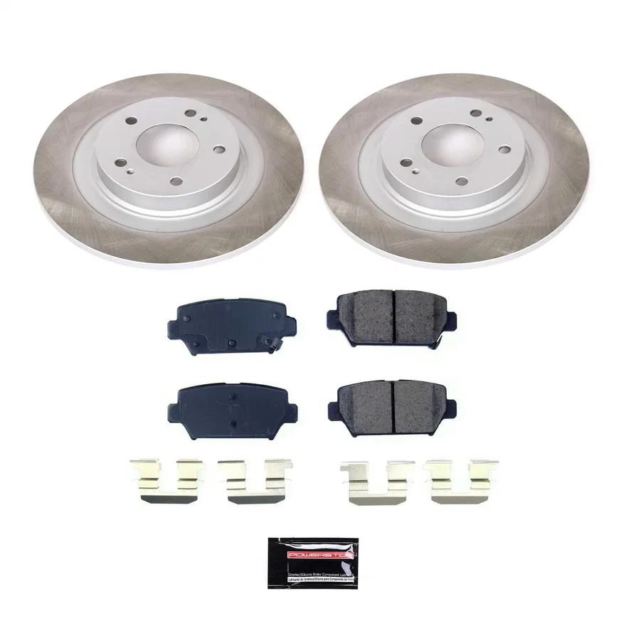 Rear SEMI-COATED ROTOR KIT for Mitsubishi Eclipse Cross