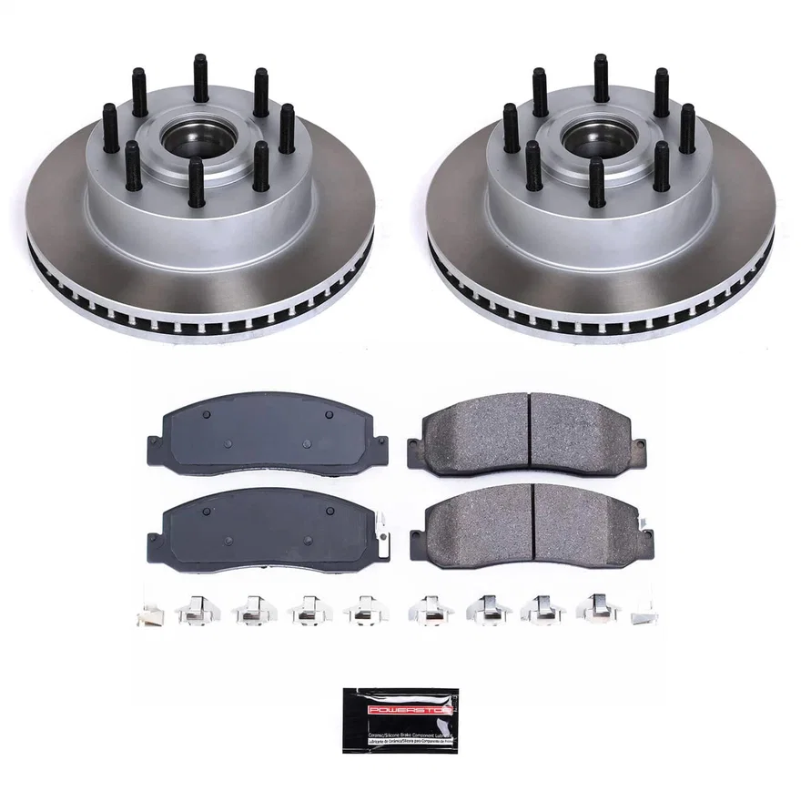 Front SEMI-COATED ROTOR KIT for Ford