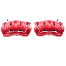 Front RED CALIPER PAIR W/BRKT image 2