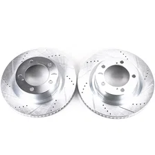 Front DRILLEDSLOTTED ROTOR PAIR image 2