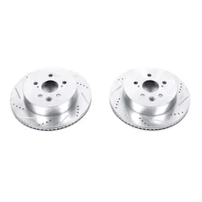Rear DRILLEDSLOTTED ROTOR PAIR for Lexus image 2