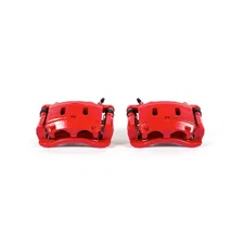Front RED CALIPER PAIR W/BRKT image 2