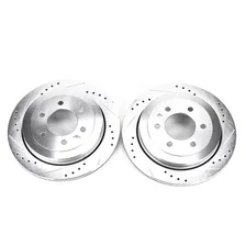Rear DRILLEDSLOTTED ROTOR PAIR image 2