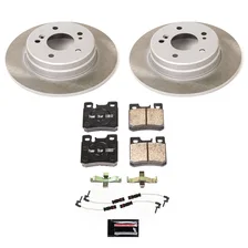 Rear SEMI-COATED ROTOR KIT for Mercedes-Benz 300E image 1