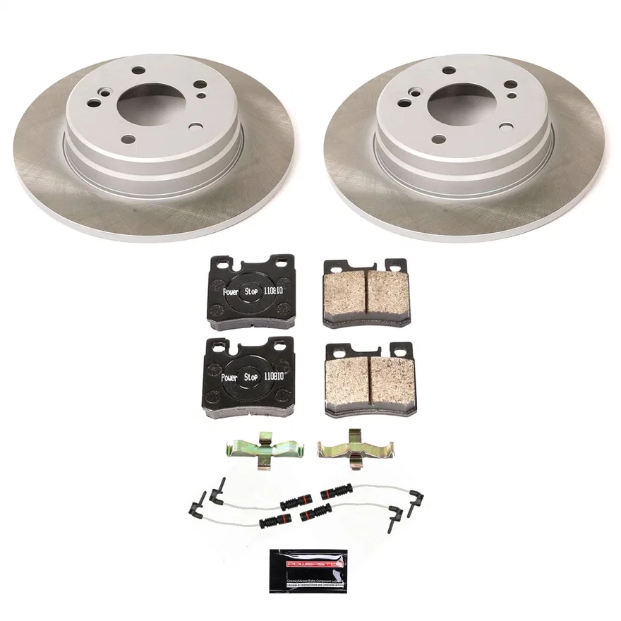 Rear SEMI-COATED ROTOR KIT for Mercedes-Benz 300E