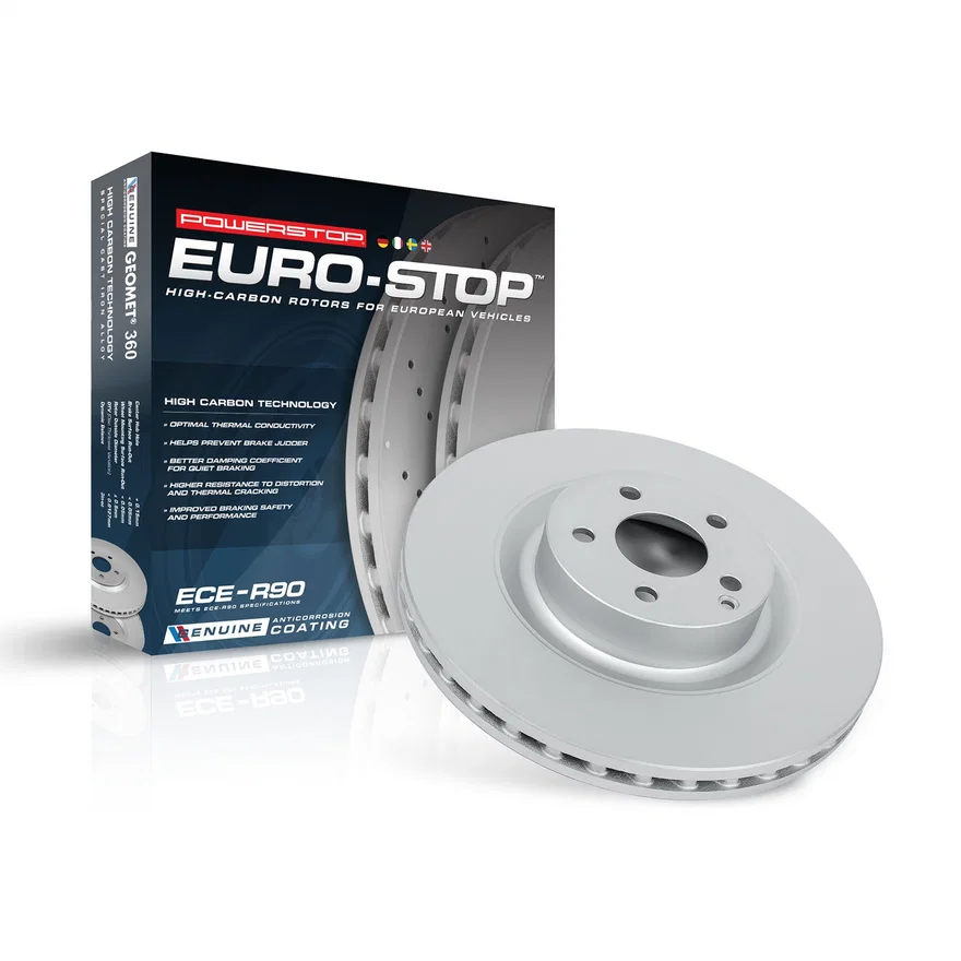 Front EVOLUTION COATED ROTOR for Volvo