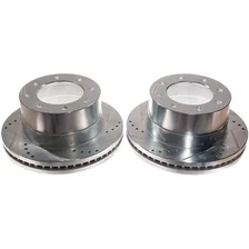 Rear DRILLEDSLOTTED ROTOR PAIR image 1