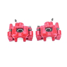 Rear RED CALIPER PAIR W/BRKT image 2