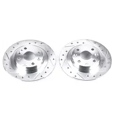 Rear DRILLEDSLOTTED ROTOR PAIR image 2