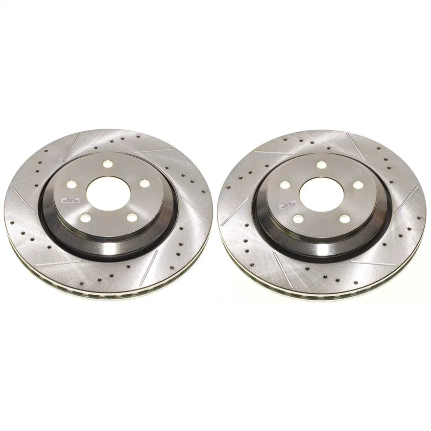 DRILLEDSLOTTED ROTOR PAIR for Dodge Durango