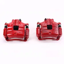 Front RED CALIPER PAIR W/BRKT image 2