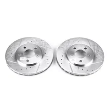 Front DRILLEDSLOTTED ROTOR PAIR image 2
