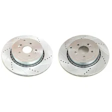 Rear DRILLEDSLOTTED ROTOR PAIR image 2