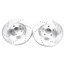Front DRILLEDSLOTTED ROTOR PAIR image 2