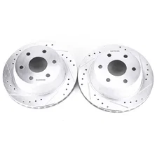Rear DRILLEDSLOTTED ROTOR PAIR image 2