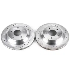 Front DRILLEDSLOTTED ROTOR PAIR for Chevrolet Corvette image 2