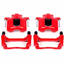 Front RED CALIPER PAIR W/BRKT image 2