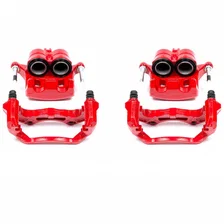 Front RED CALIPER PAIR W/BRKT image 2