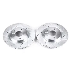 Front DRILLEDSLOTTED ROTOR PAIR image 2