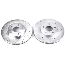 Front DRILLEDSLOTTED ROTOR PAIR image 2
