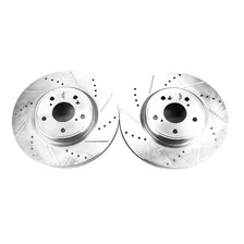 Front DRILLEDSLOTTED ROTOR PAIR image 2