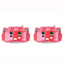 Front RED CALIPER PAIR W/BRKT image 2