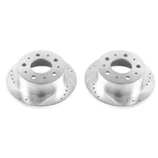 Rear DRILLEDSLOTTED ROTOR PAIR for Ram image 2