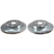 Rear DRILLEDSLOTTED ROTOR PAIR image 2
