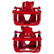 Front RED CALIPER PAIR W/BRKT image 5