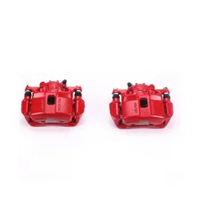 Front RED CALIPER PAIR W/BRKT image 2