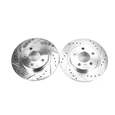 Rear DRILLEDSLOTTED ROTOR PAIR image 2