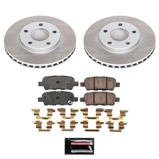 Rear SEMI-COATED ROTOR KIT for Nissan 370Z image 1