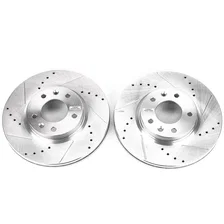 Front DRILLEDSLOTTED ROTOR PAIR image 2