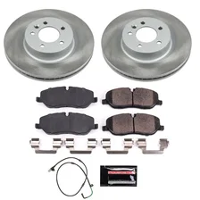 Front SEMI-COATED ROTOR KIT for Land Rover LR3 image 1