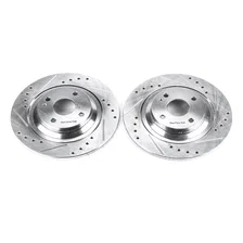 Rear DRILLEDSLOTTED ROTOR PAIR for Mazda Miata image 2
