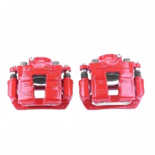 Front RED CALIPER PAIR W/BRKT image 2