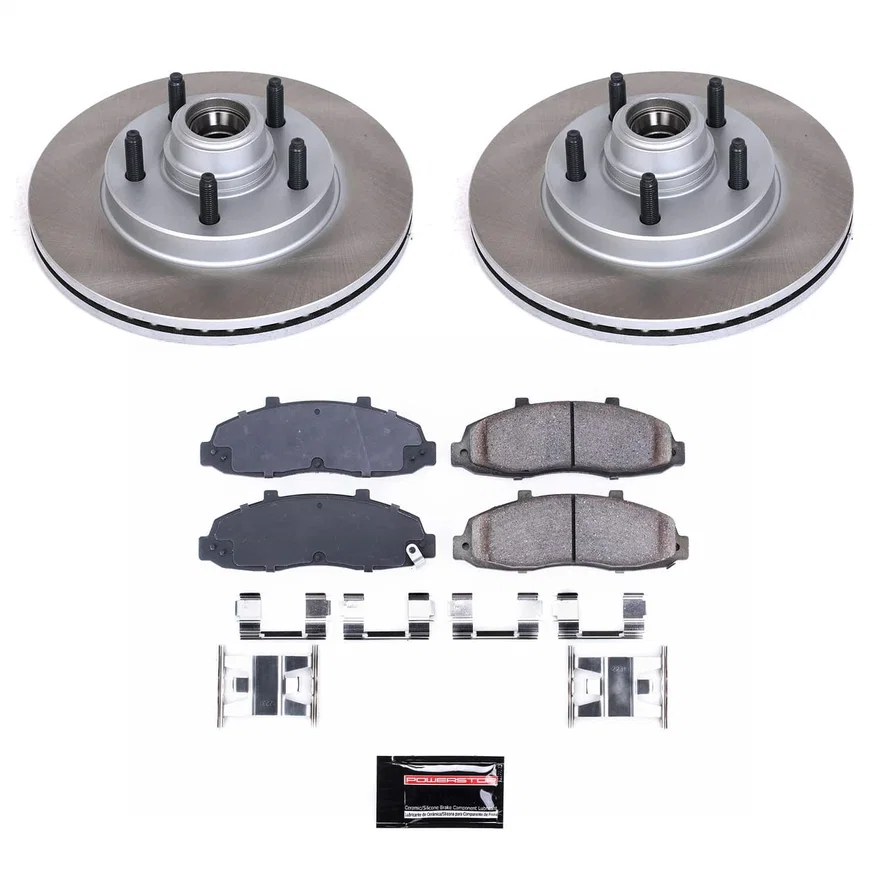 Front SEMI-COATED ROTOR KIT for Ford