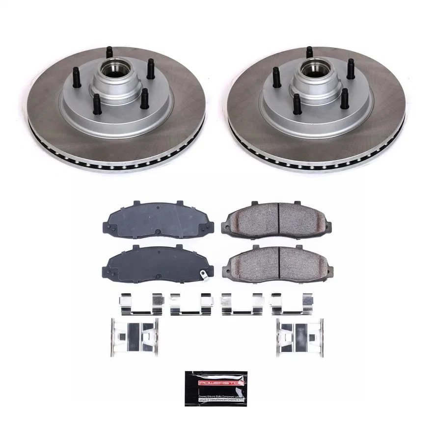 Front SEMI-COATED ROTOR KIT for Ford