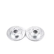 Front DRILLEDSLOTTED ROTOR PAIR image 2